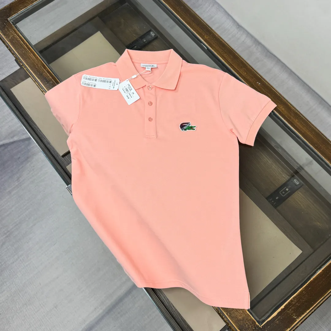 C🌟LACOSTE 2026 New Arrival polo ～ ✅ Same Style～ ， ！ ， ！ ！ ， ， ， ， 👍 ：Black White Pink Red Green Size：M L XL XXL 3XL（ ！）